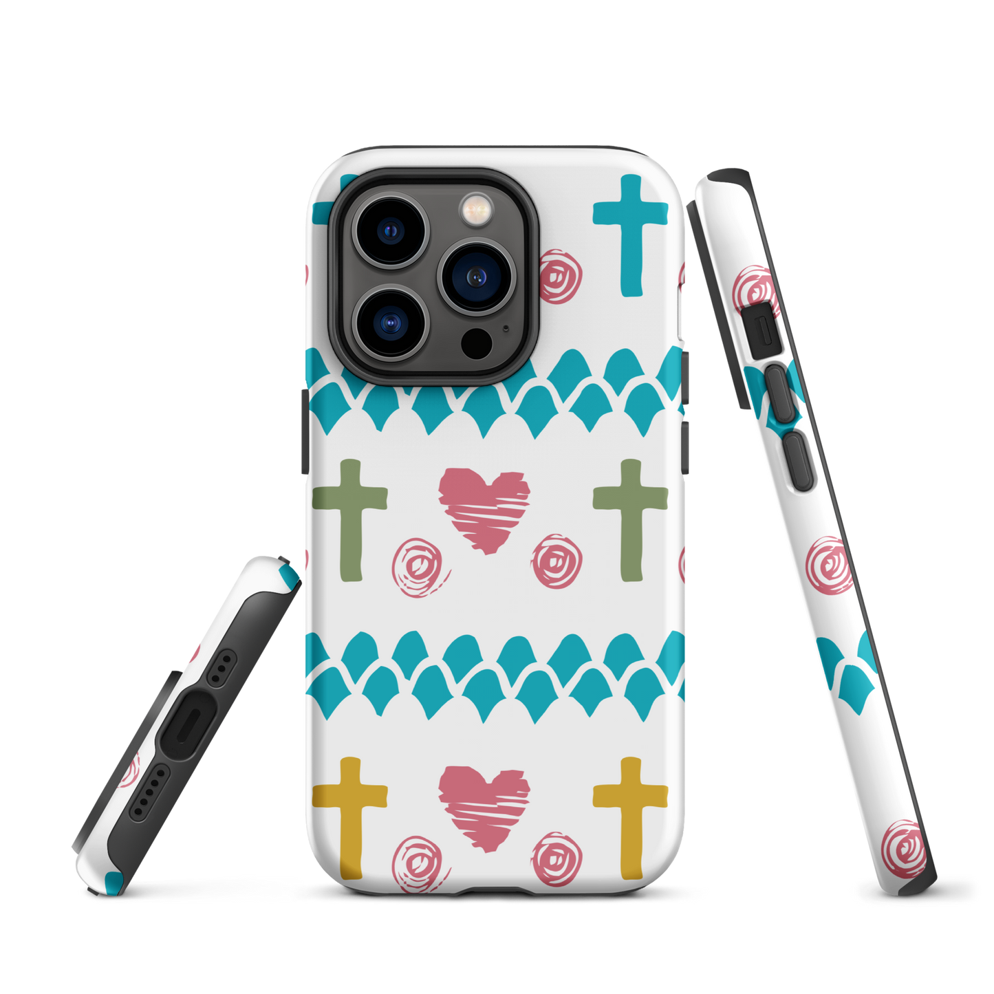 Coque chrétienne d'iPhone rigide - Heart