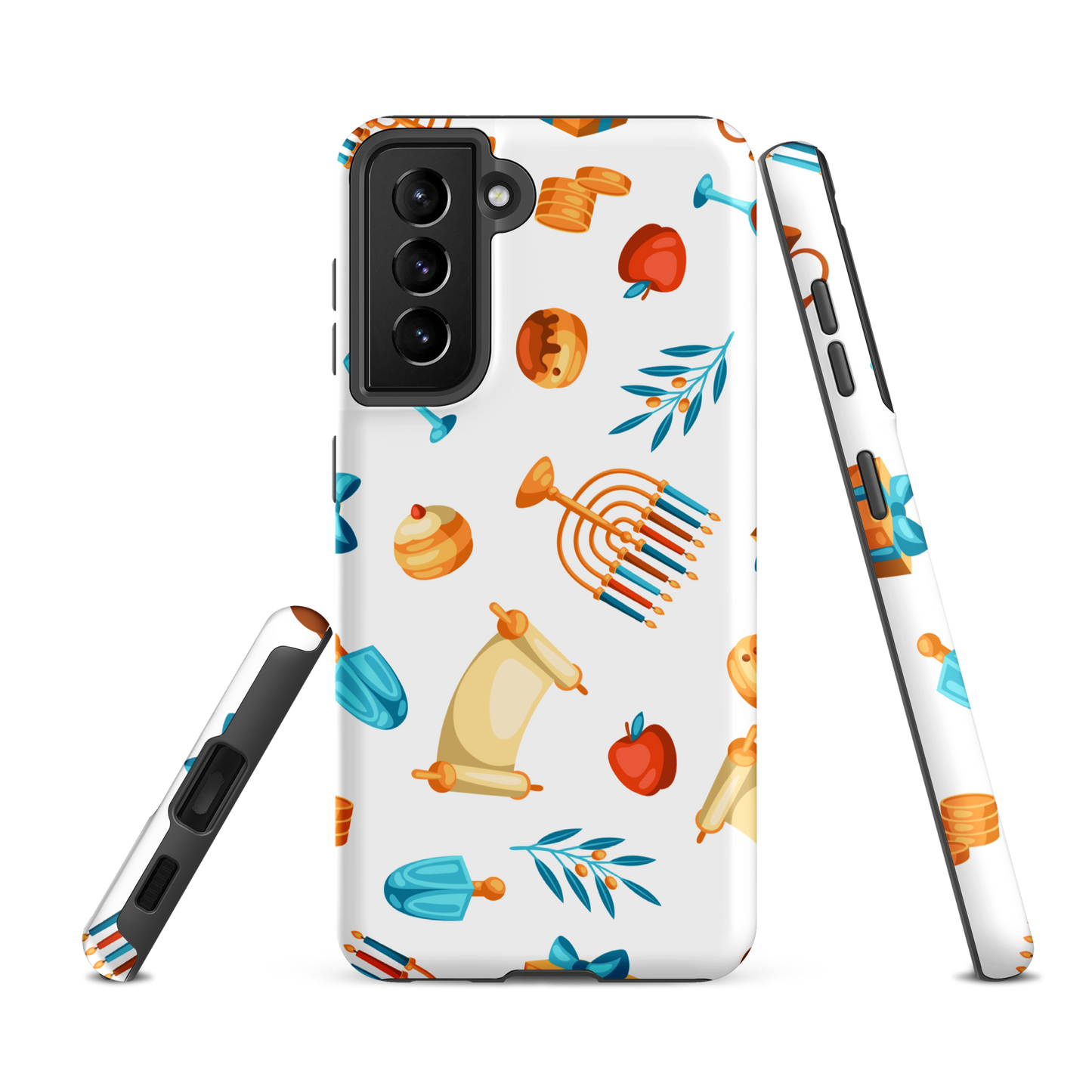 Coque chrétienne solide pour Samsung - Menorah