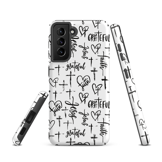Coque chrétienne solide pour Samsung - Cross