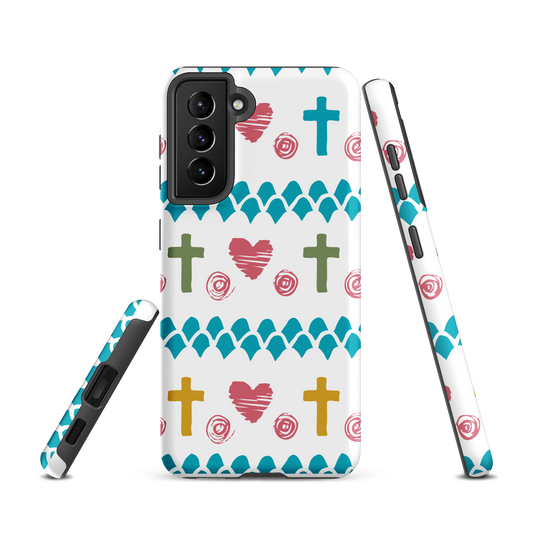 Coque chrétienne solide pour Samsung - Heart