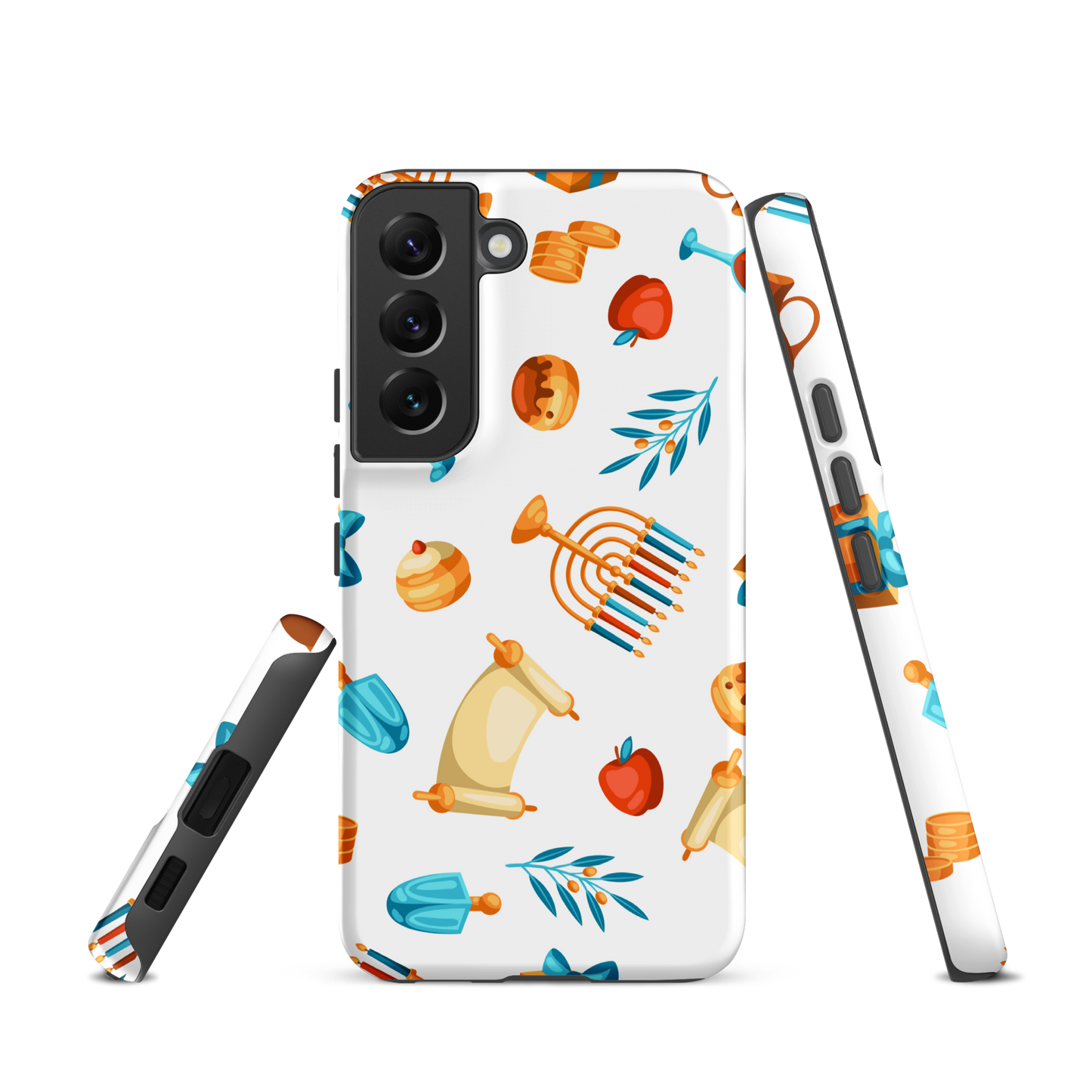 Coque chrétienne solide pour Samsung - Menorah