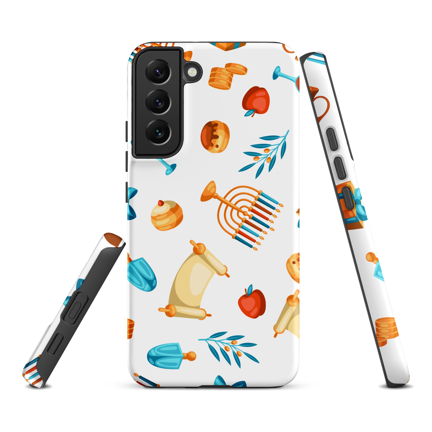 Coque chrétienne solide pour Samsung - Menorah