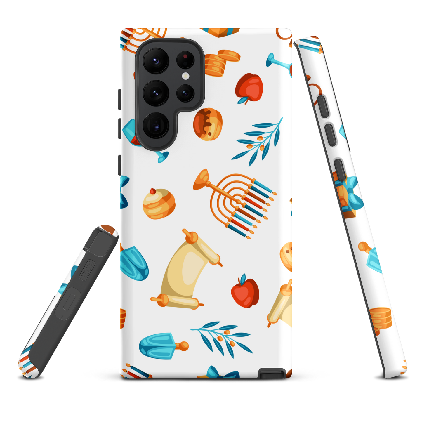Coque chrétienne solide pour Samsung - Menorah