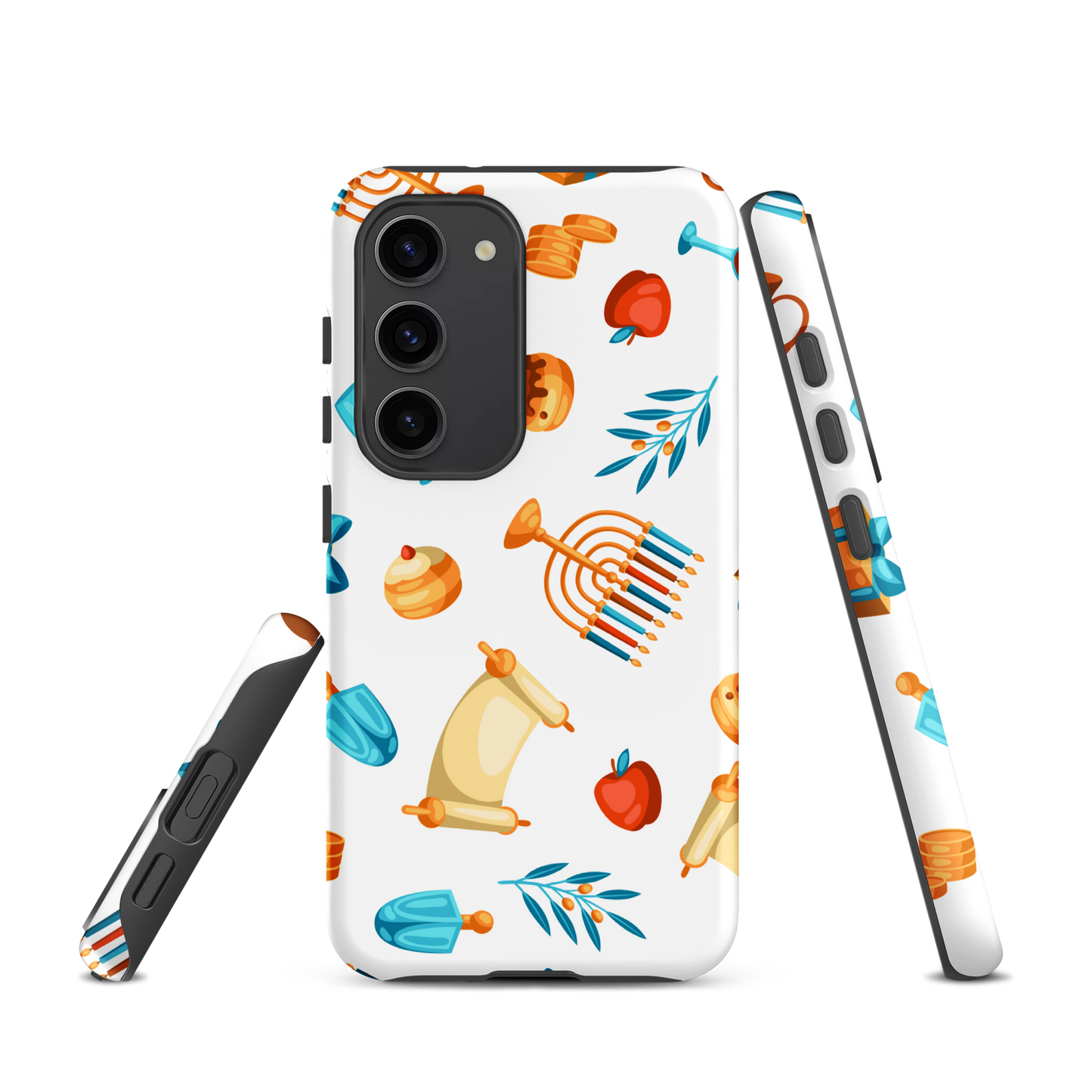 Coque chrétienne solide pour Samsung - Menorah