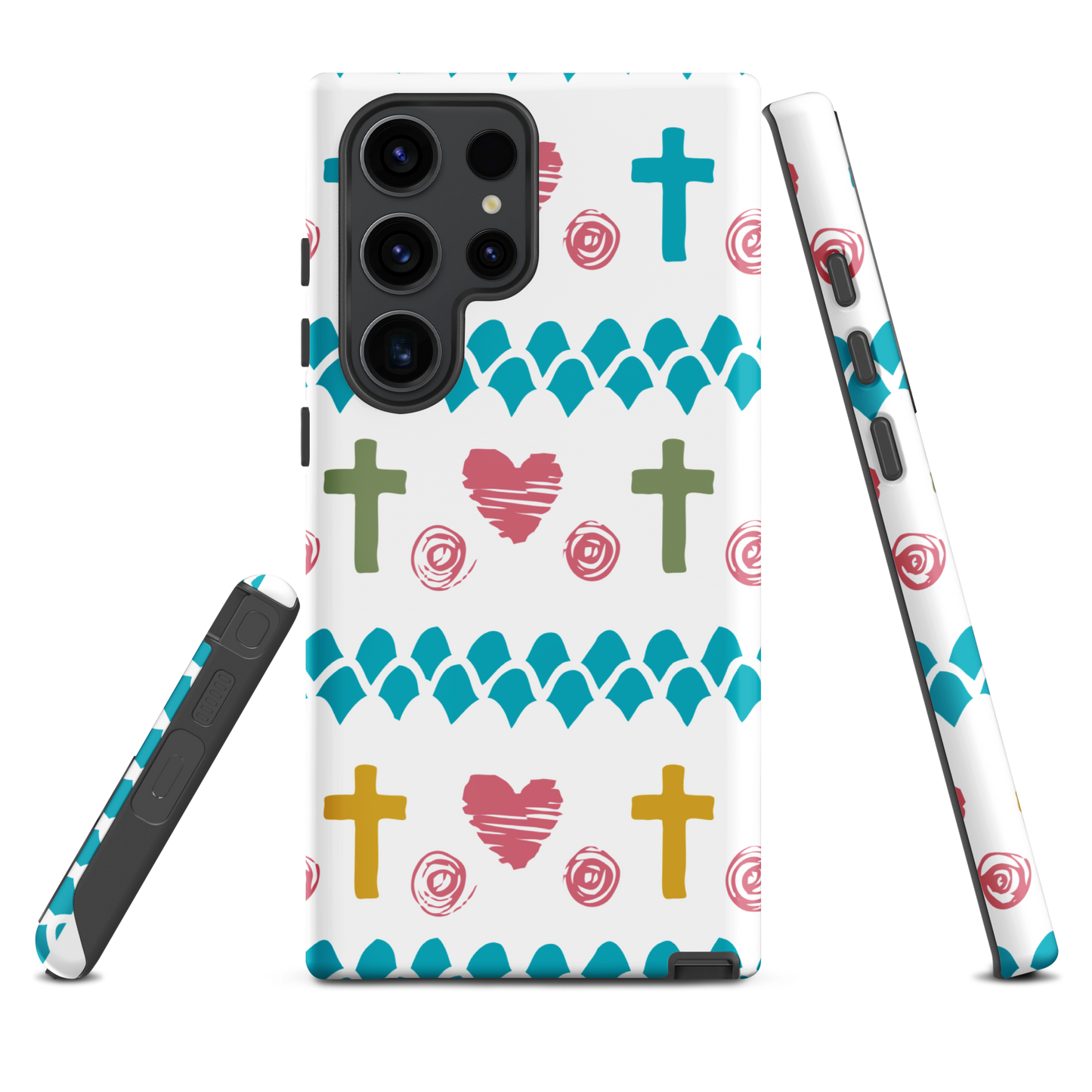 Coque chrétienne solide pour Samsung - Heart