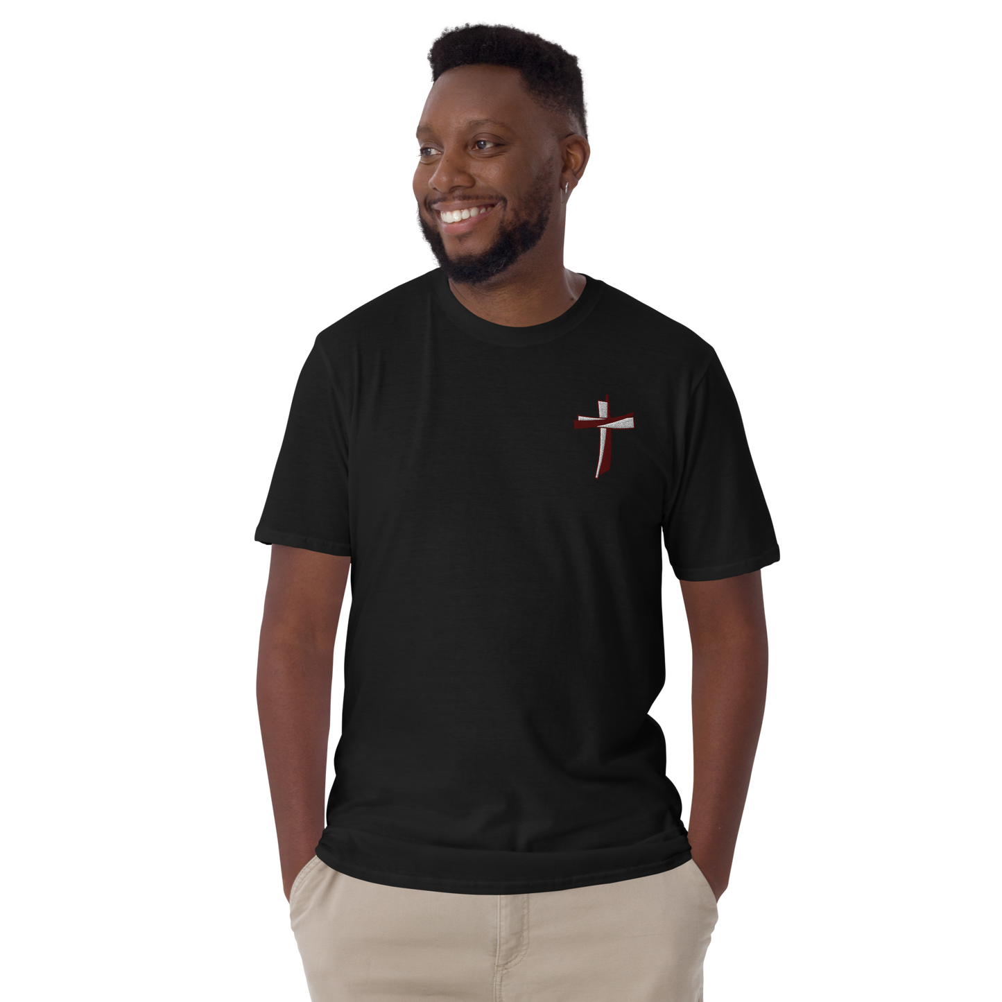 T-shirt chrétien brodé - Cross