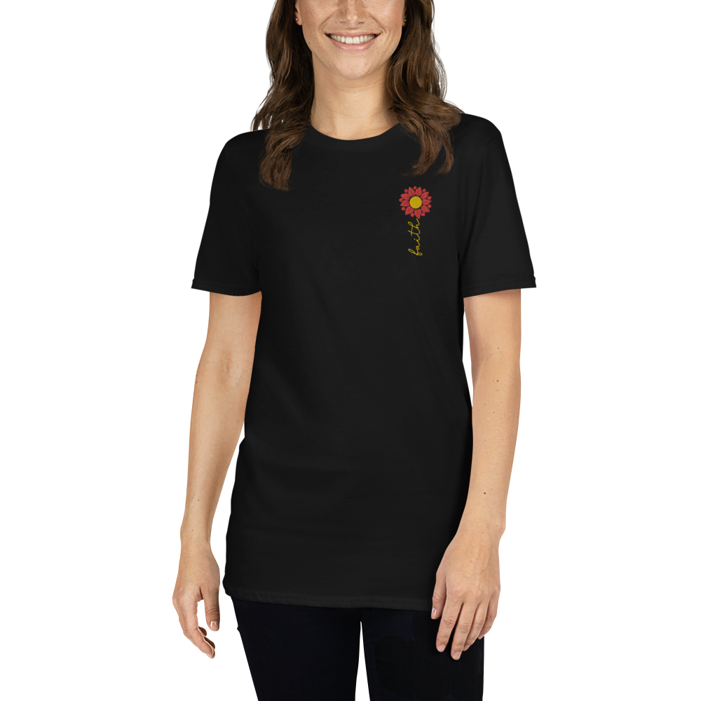 T-shirt chrétien brodé - Faith (F)