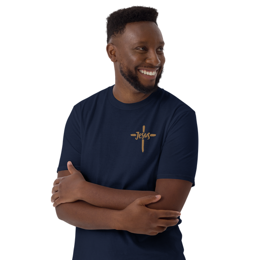 T-shirt chrétien brodé - JESUS
