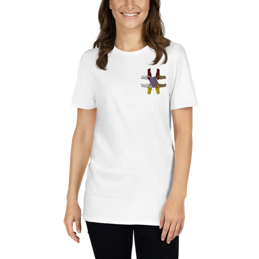 T-shirt chrétien brodé - Bible Hand (F)