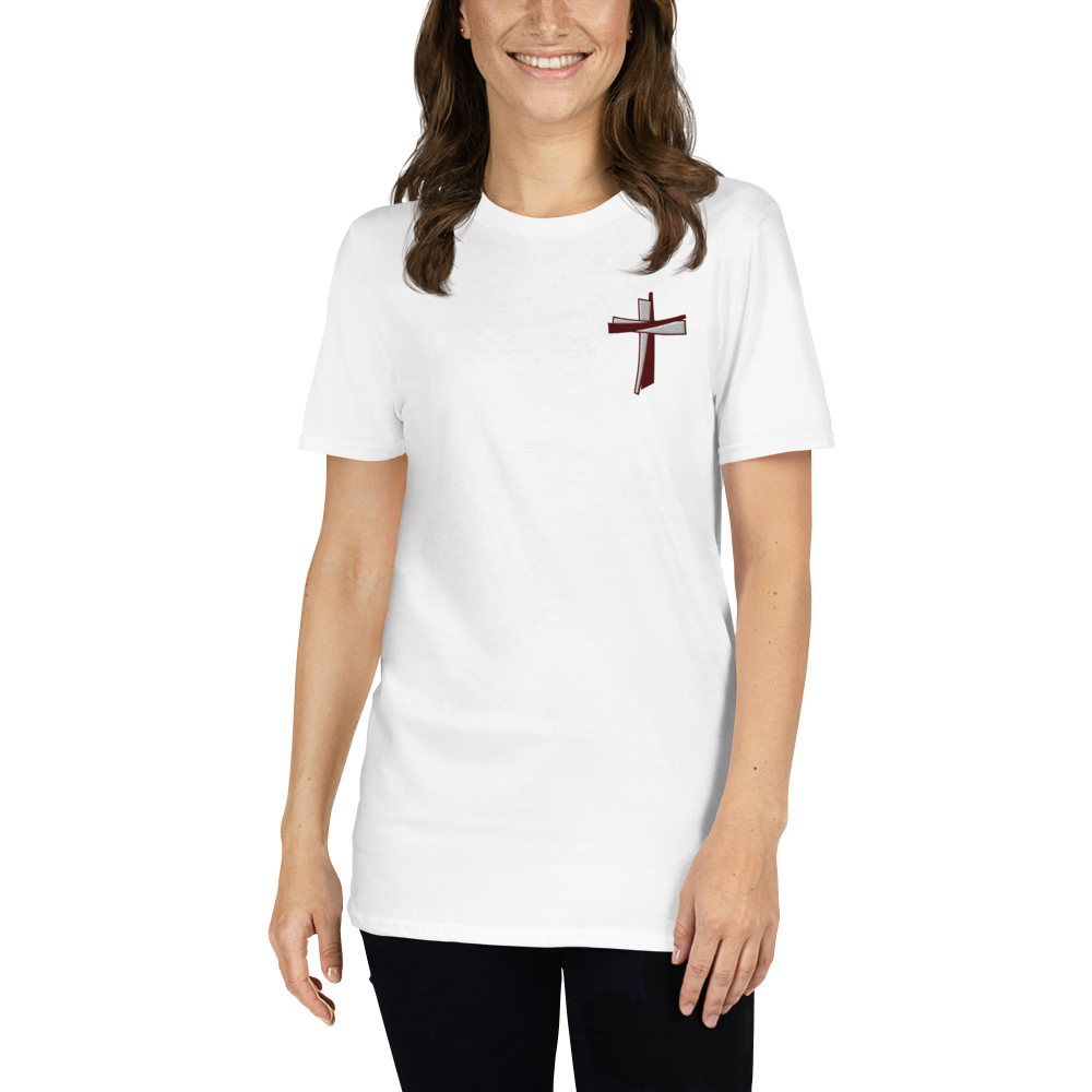 T-shirt chrétien brodé - Cross (F)