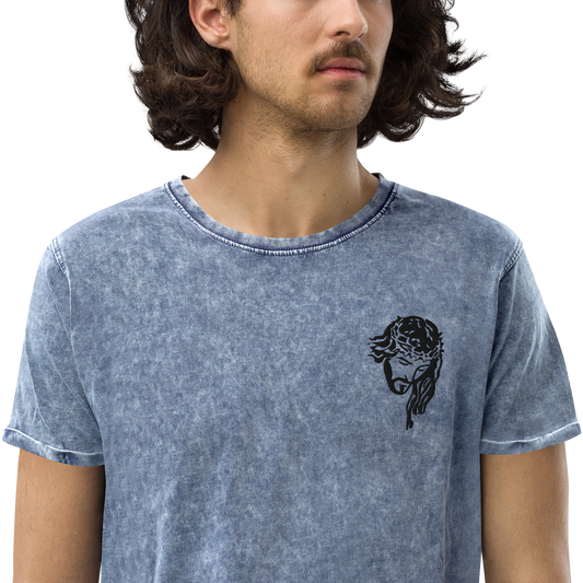 T-shirt chrétien DENIM brodé - Messiah