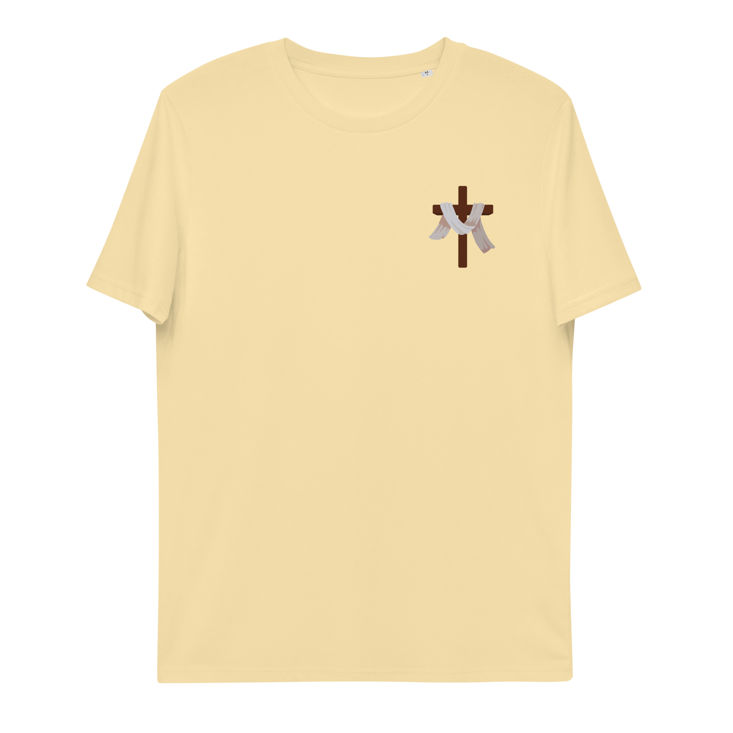 T-shirt chrétien imprimé en coton bio - Cross (F)