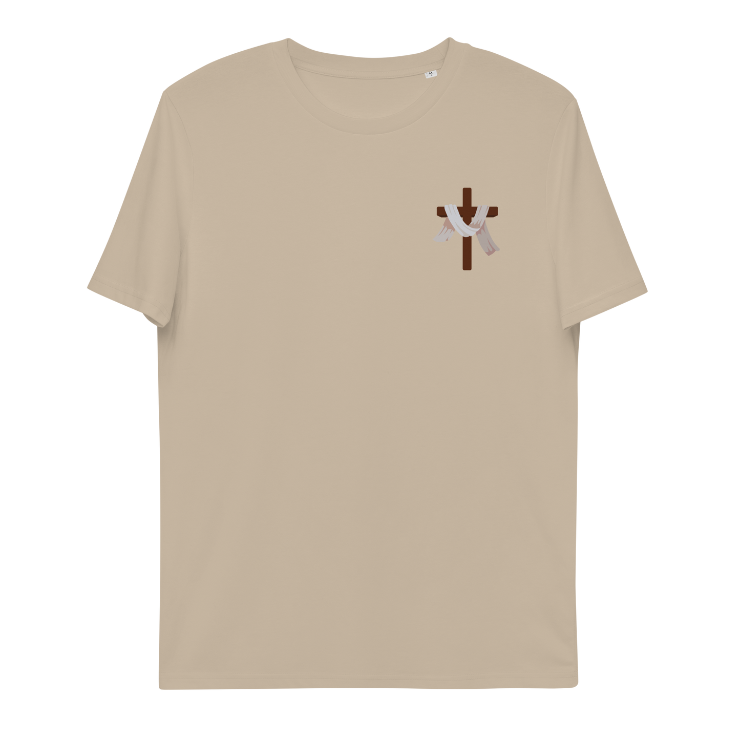 T-shirt chrétien imprimé en coton bio - Cross (F)