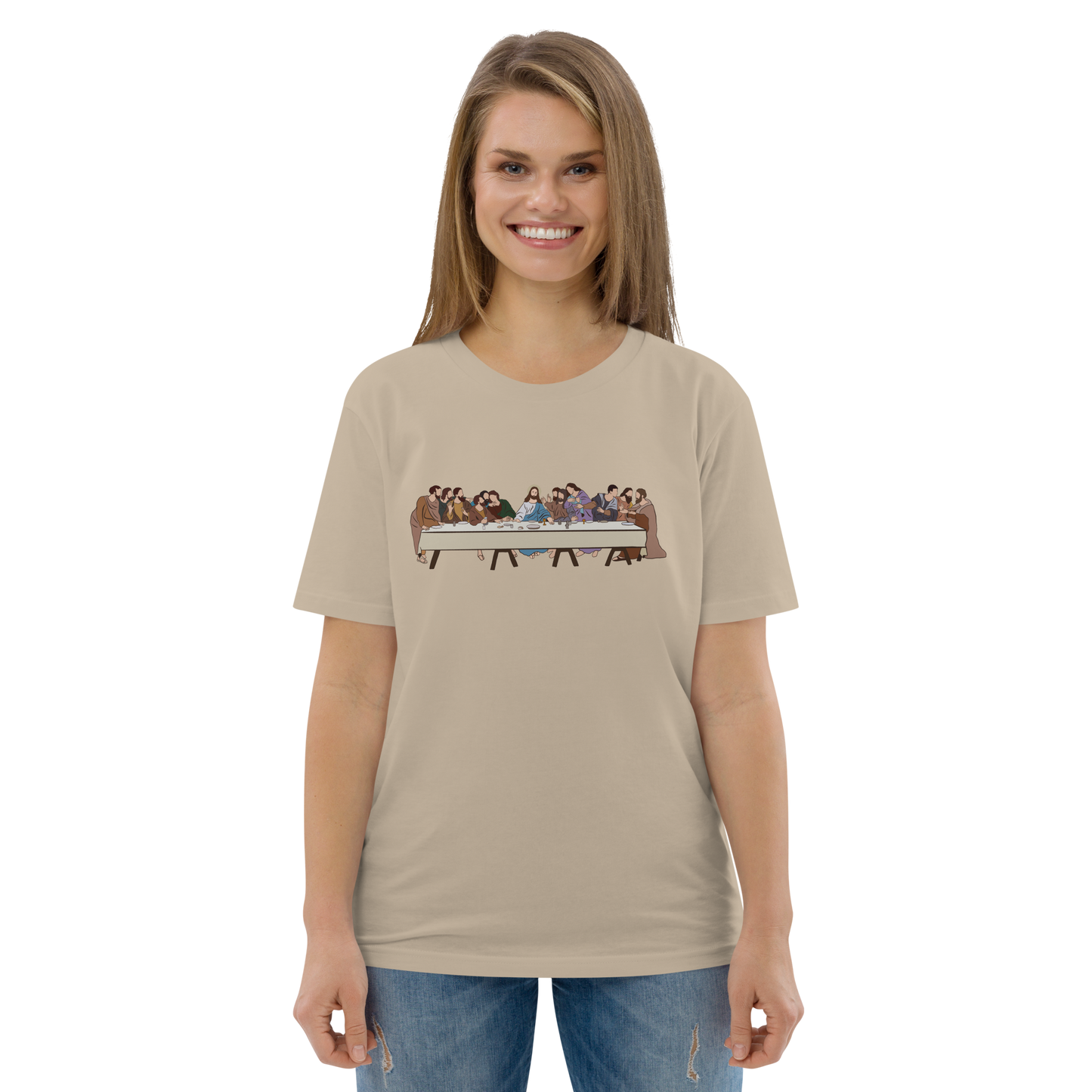 T-shirt chrétien imprimé - Last Supper (F)