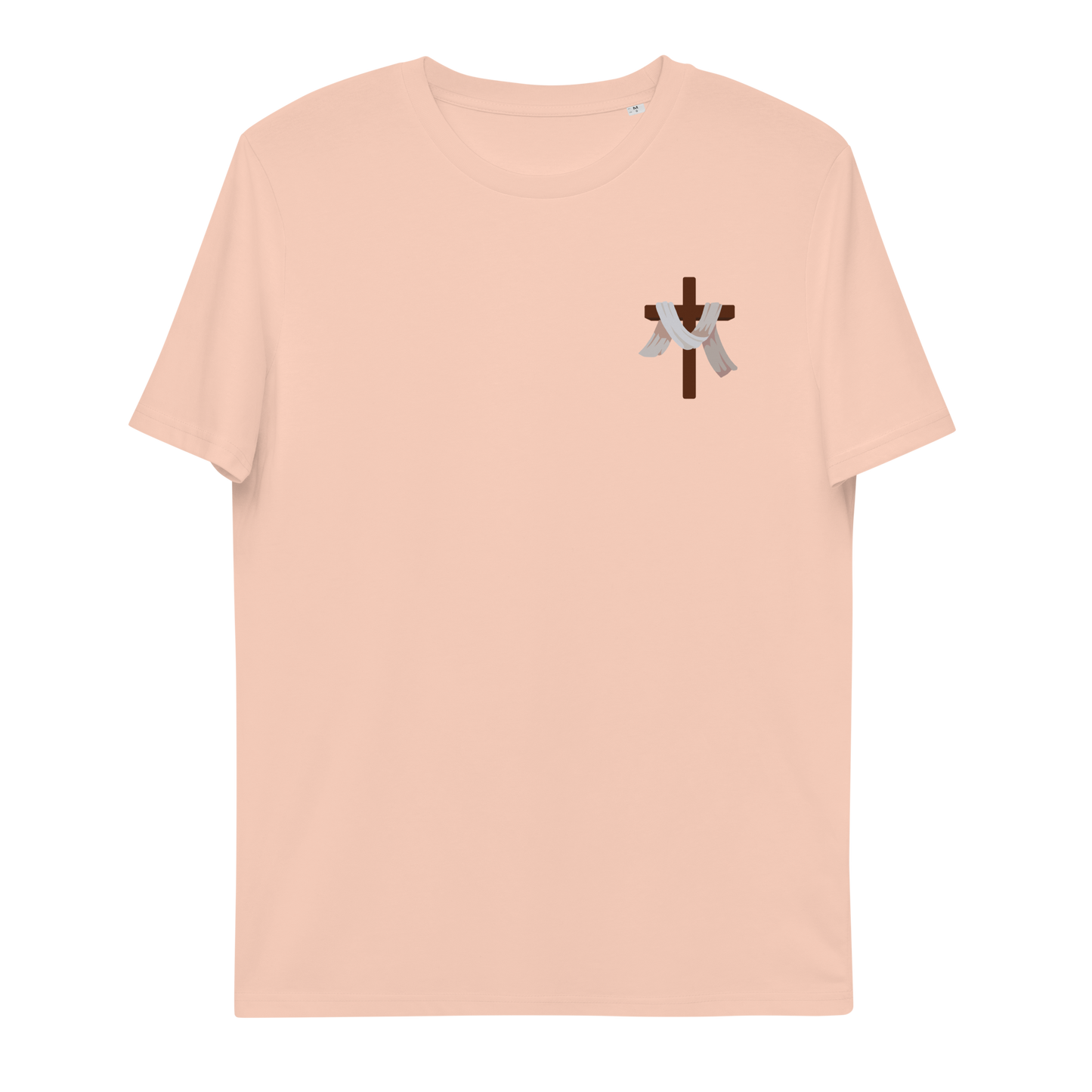 T-shirt chrétien imprimé en coton bio - Cross (F)