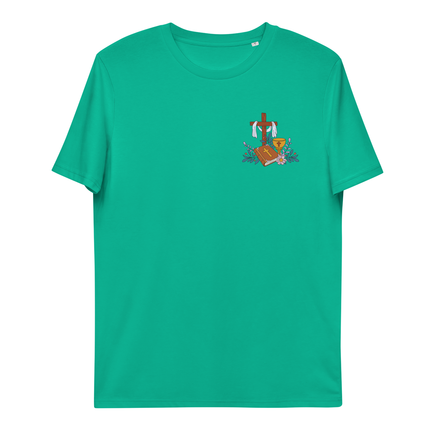 T-shirt chrétien imprimé en coton bio - 3 Piers (F)