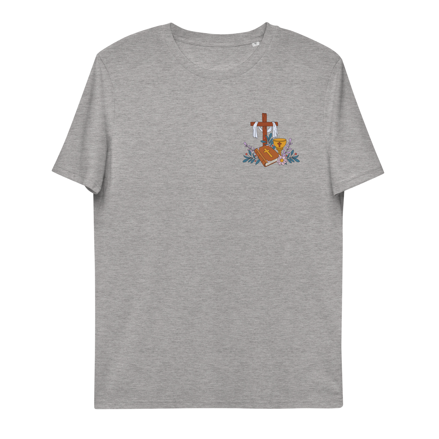 T-shirt chrétien imprimé en coton bio - 3 Piers (F)