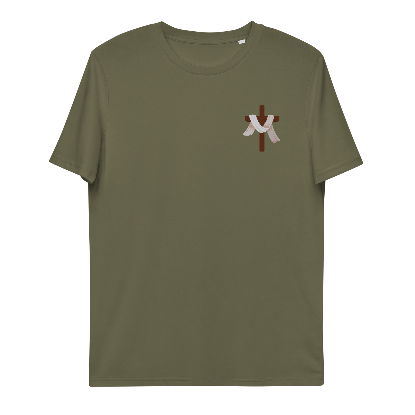 T-shirt chrétien imprimé en coton bio - Cross (F)