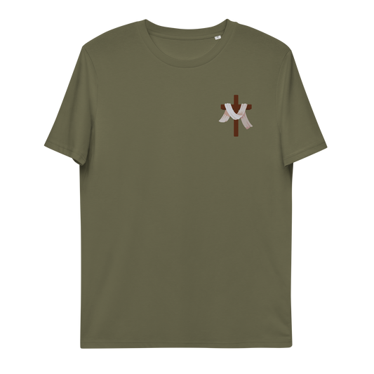 T-shirt chrétien imprimé en coton bio - Cross (F)