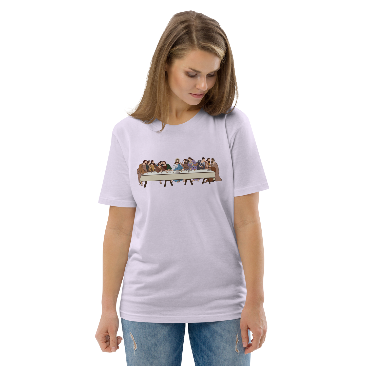 T-shirt chrétien imprimé - Last Supper (F)