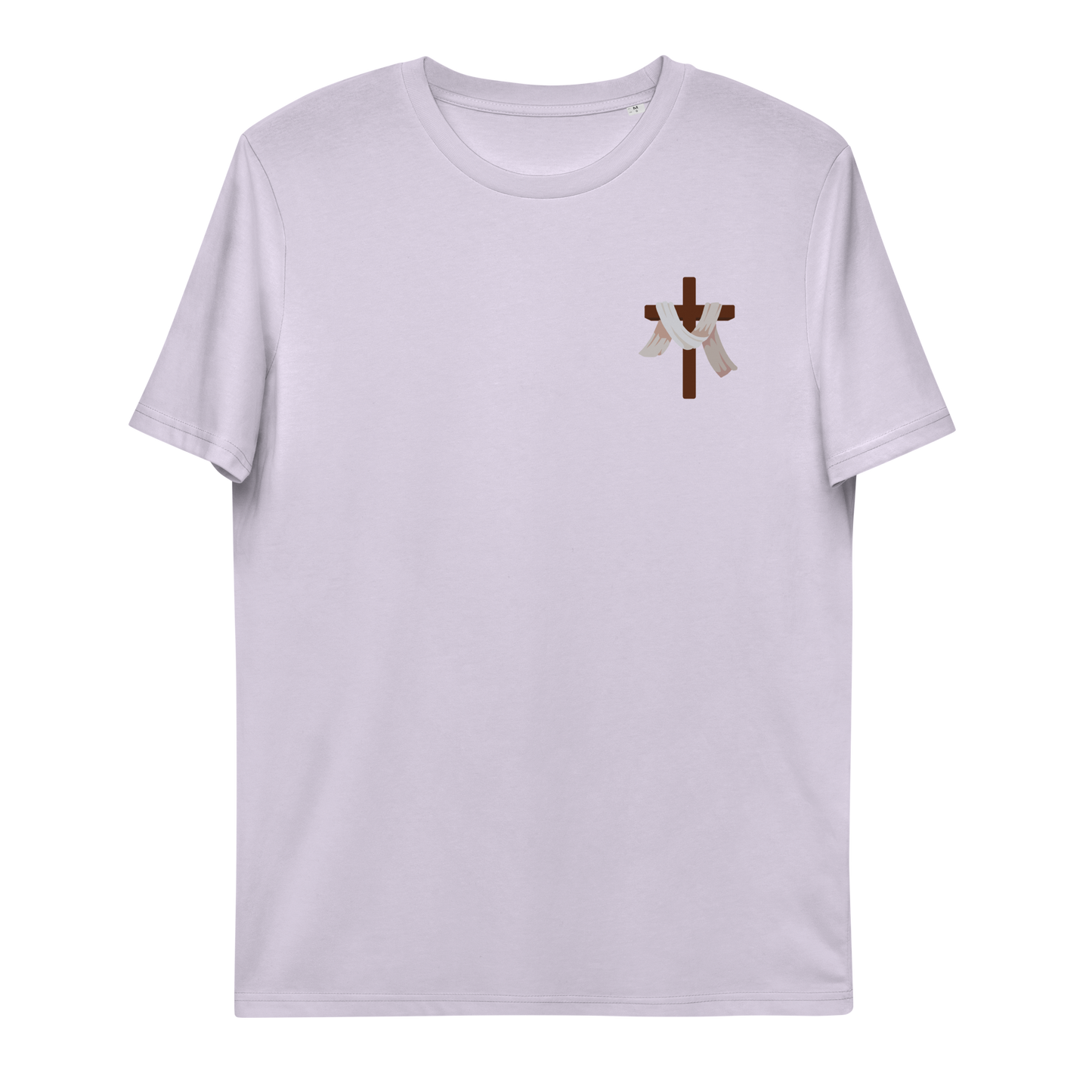 T-shirt chrétien imprimé en coton bio - Cross (F)