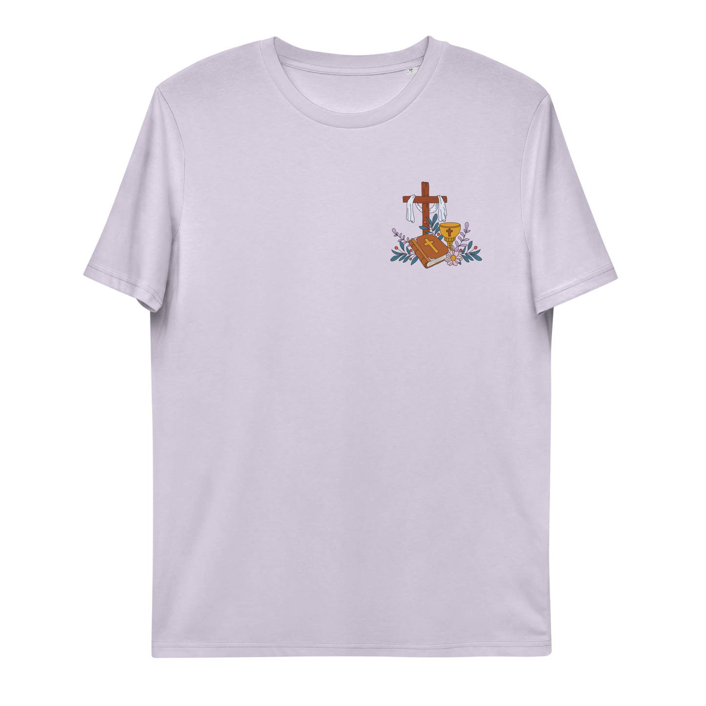 T-shirt chrétien imprimé en coton bio - 3 Piers (F)