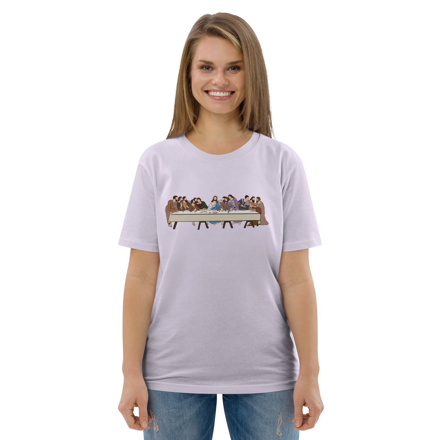 T-shirt chrétien imprimé - Last Supper (F)