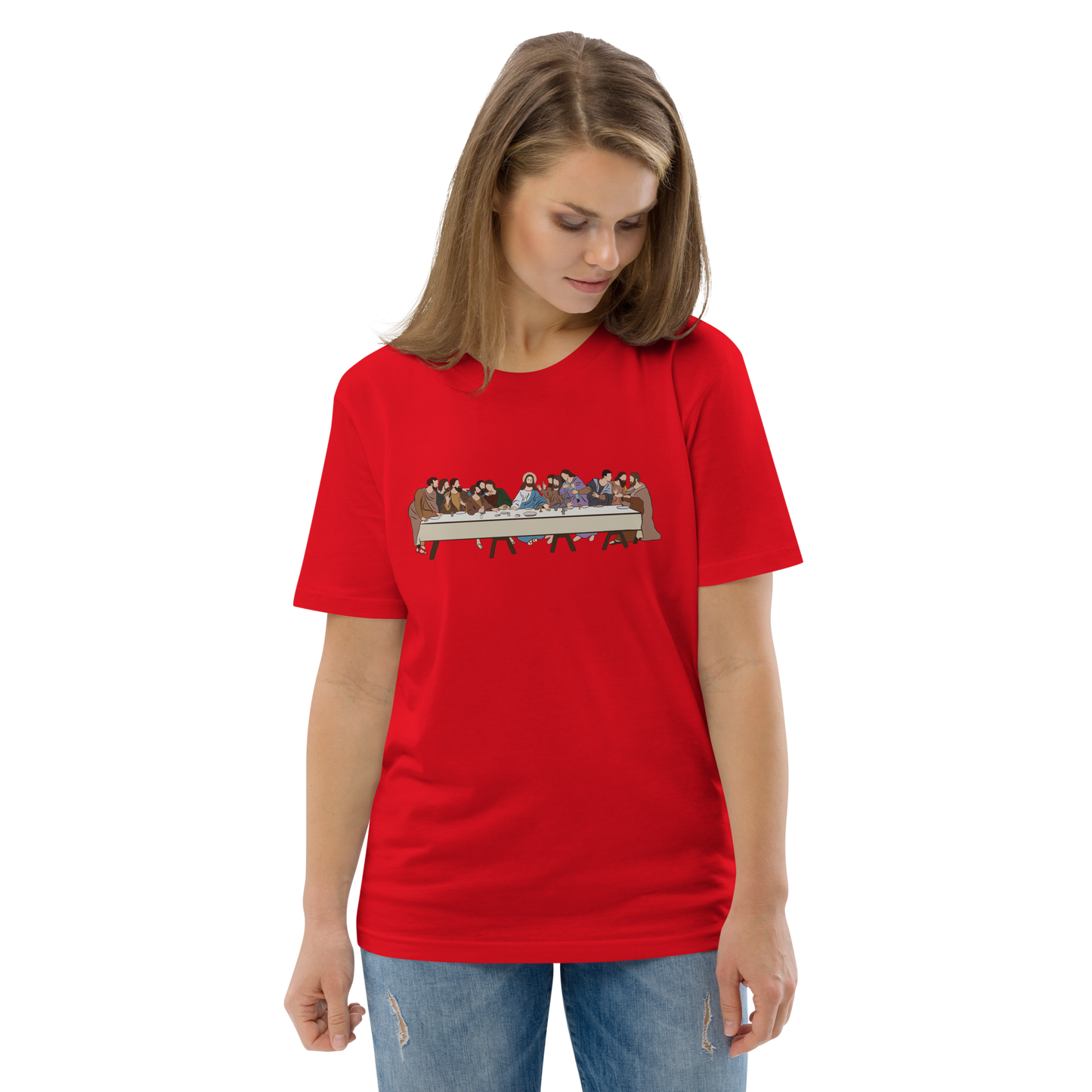 T-shirt chrétien imprimé - Last Supper (F)