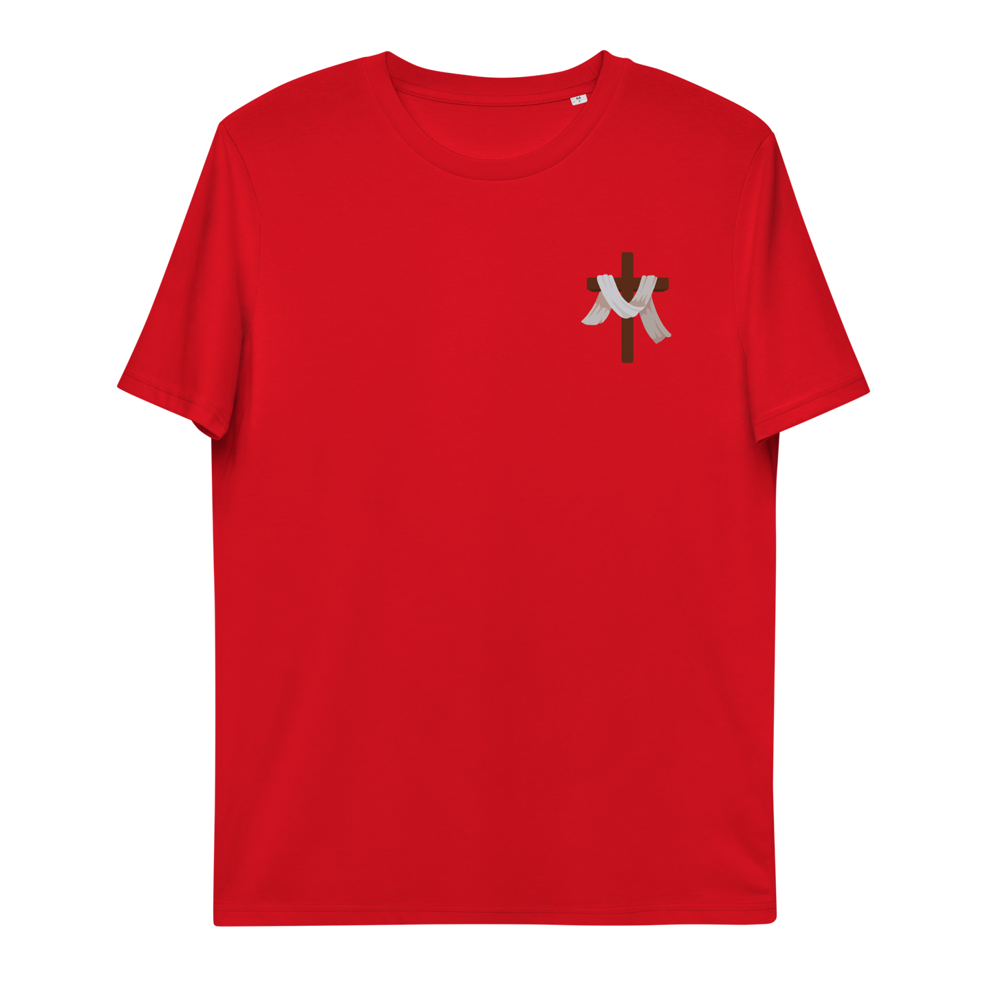 T-shirt chrétien imprimé en coton bio - Cross (F)