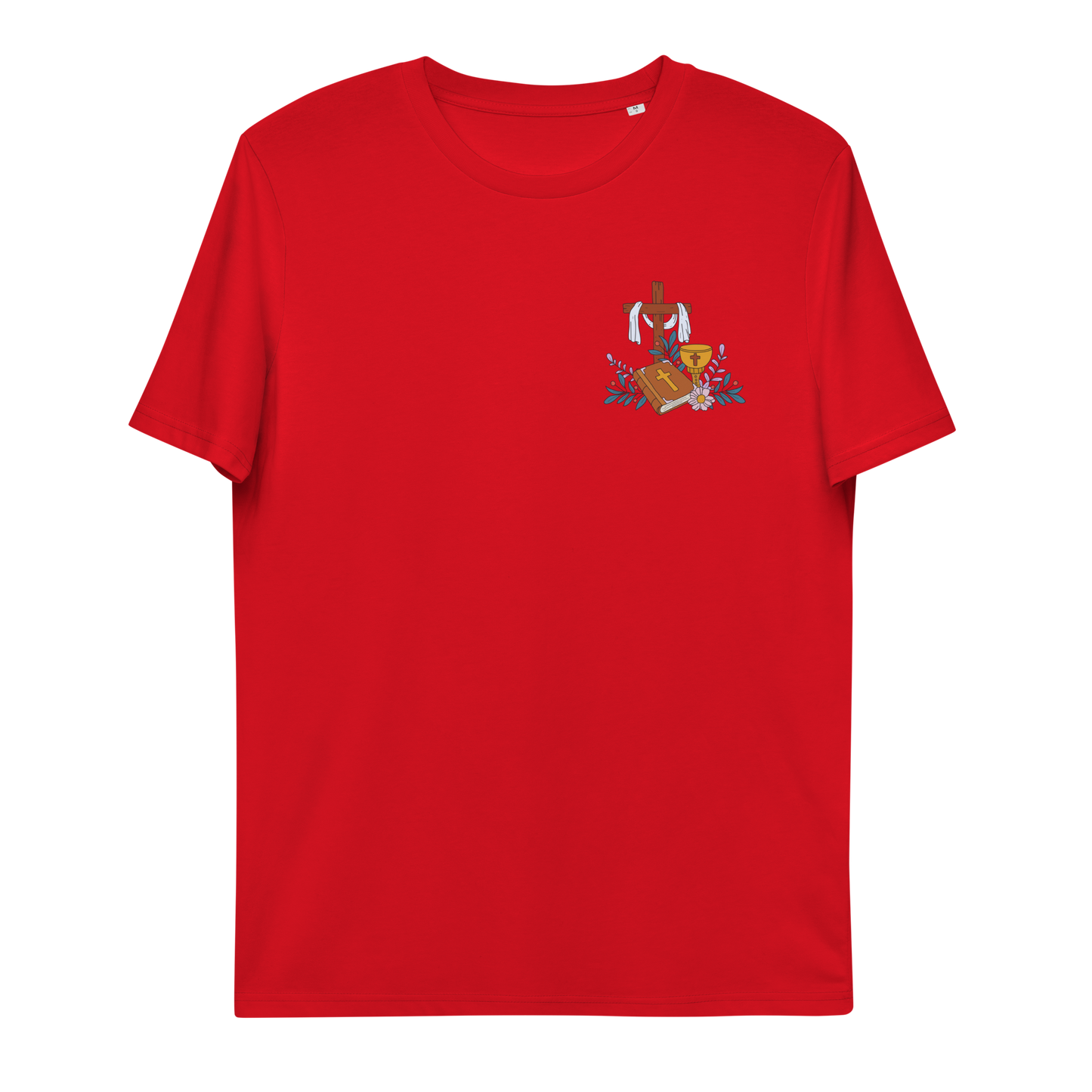 T-shirt chrétien imprimé en coton bio - 3 Piers (F)