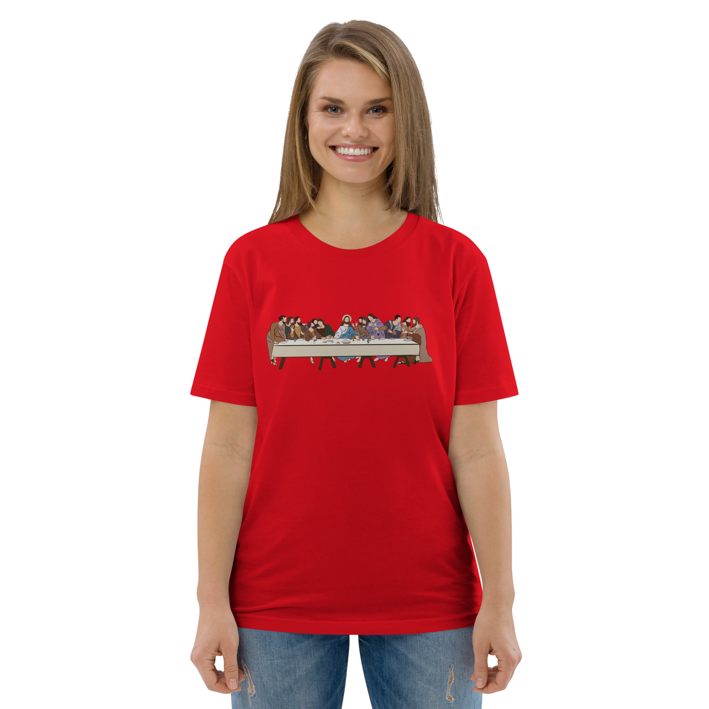 T-shirt chrétien imprimé - Last Supper (F)