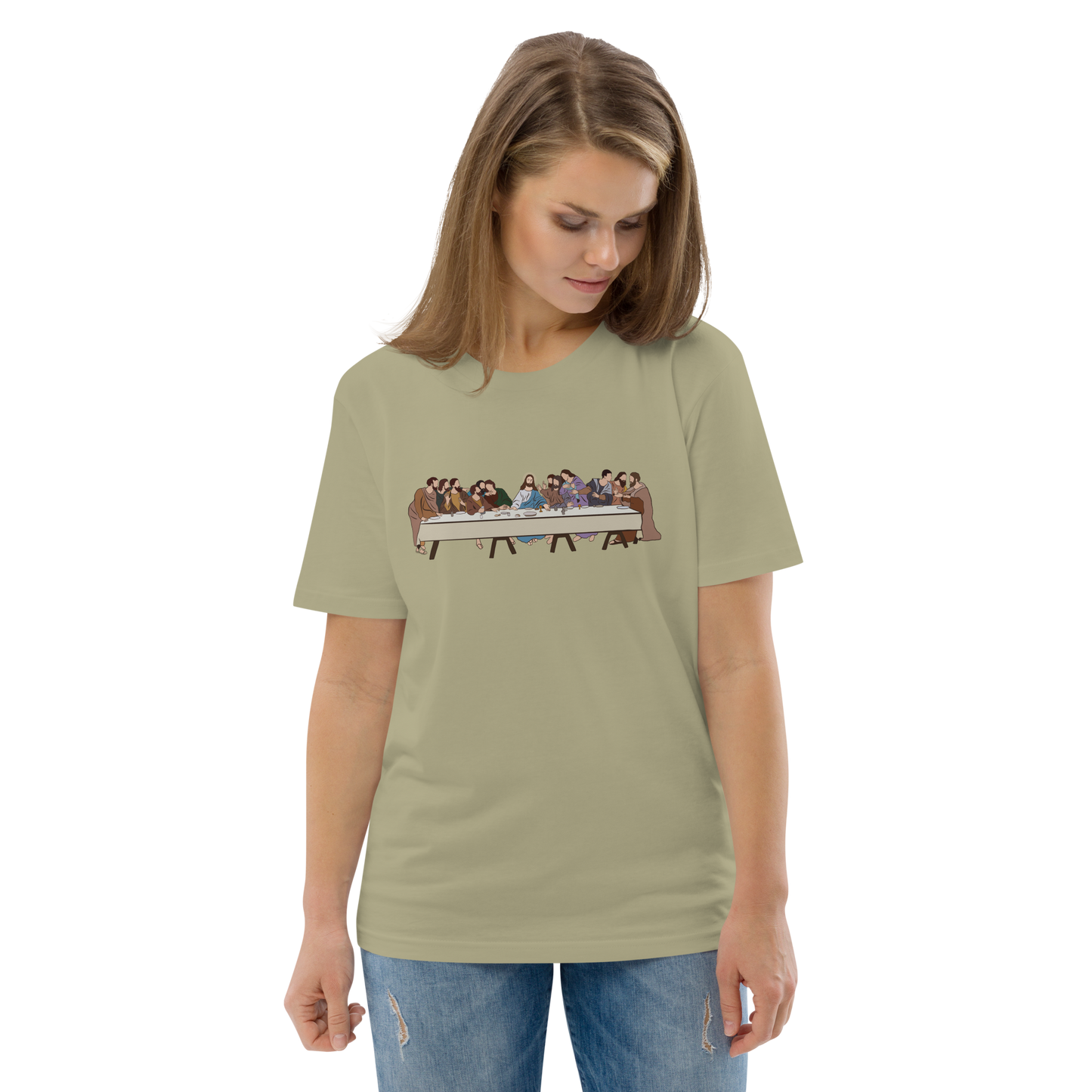 T-shirt chrétien imprimé - Last Supper (F)