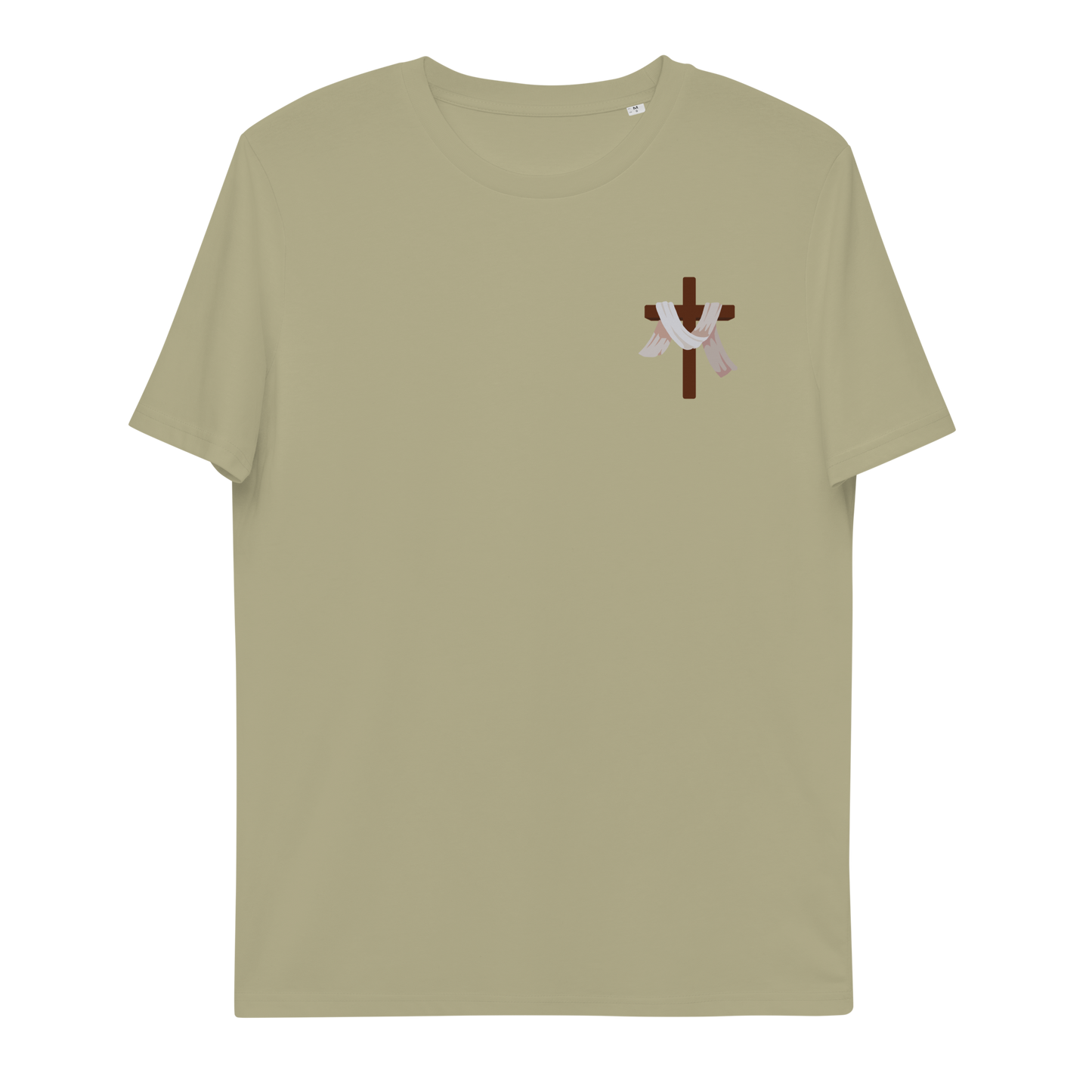 T-shirt chrétien imprimé en coton bio - Cross (F)