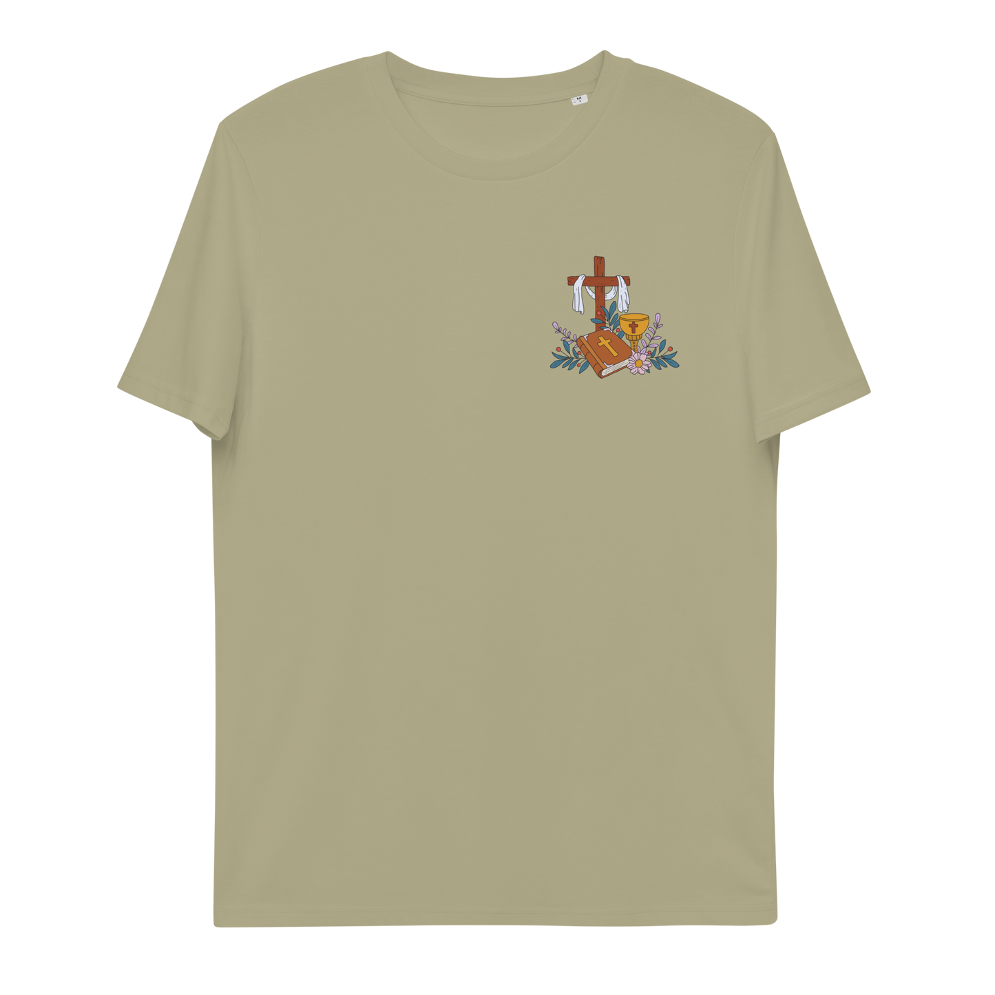 T-shirt chrétien imprimé en coton bio - 3 Piers (F)