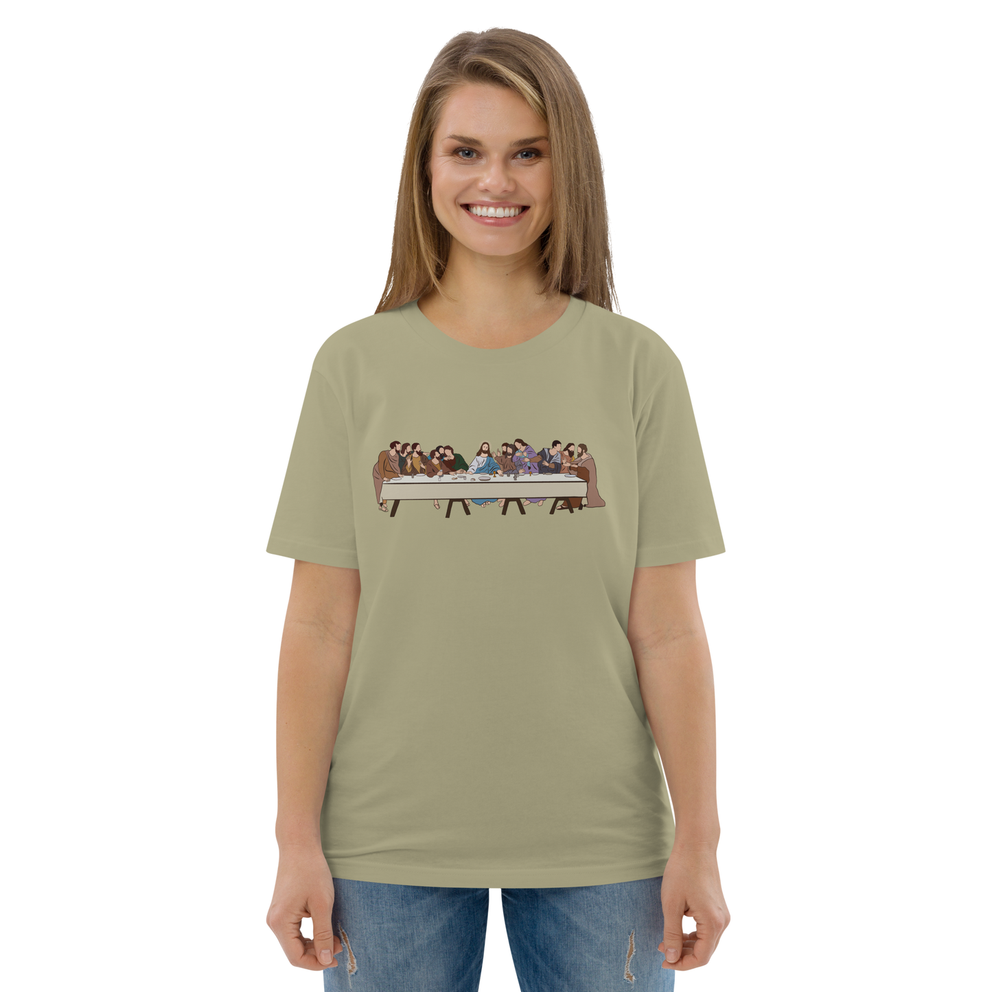 T-shirt chrétien imprimé - Last Supper (F)