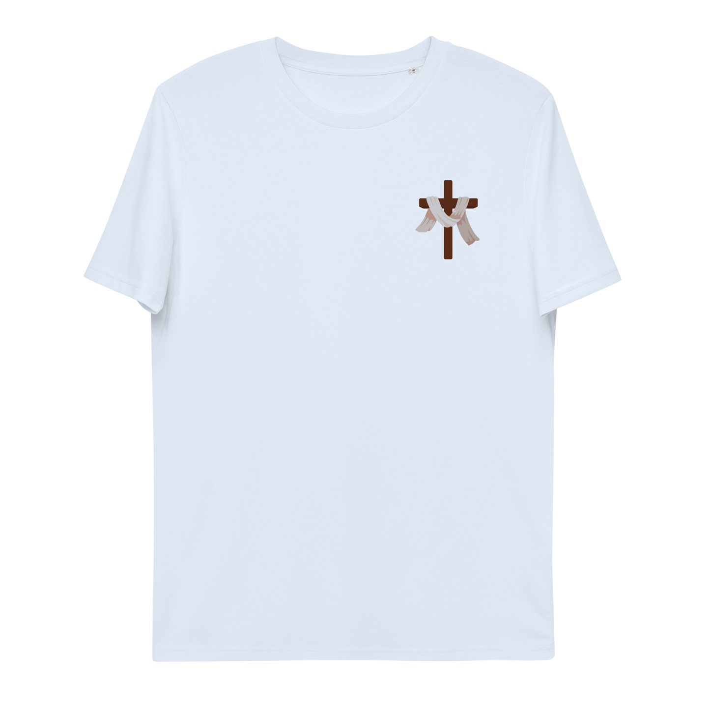T-shirt chrétien imprimé en coton bio - Cross (F)