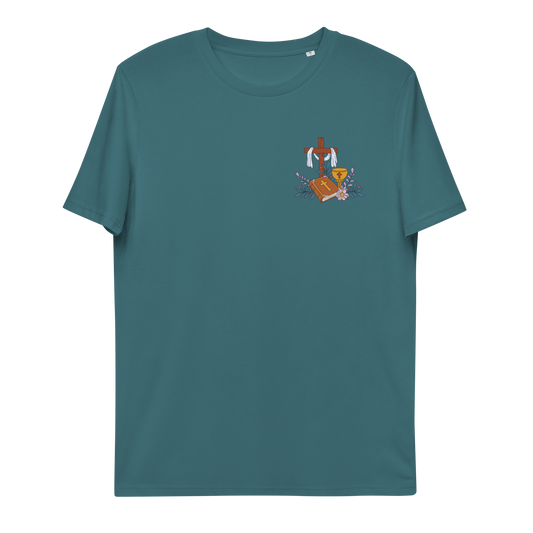 T-shirt chrétien imprimé en coton bio - 3 Piers (F)