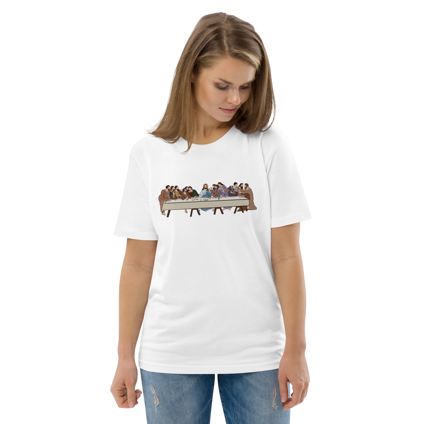 T-shirt chrétien imprimé - Last Supper (F)