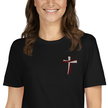 T-shirt chrétien brodé - Cross (F)