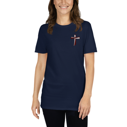 T-shirt chrétien brodé - Cross (F)