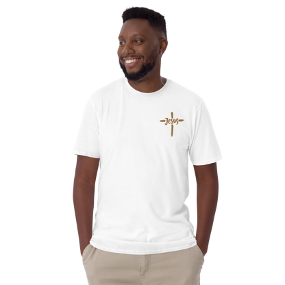 T-shirt chrétien brodé - JESUS