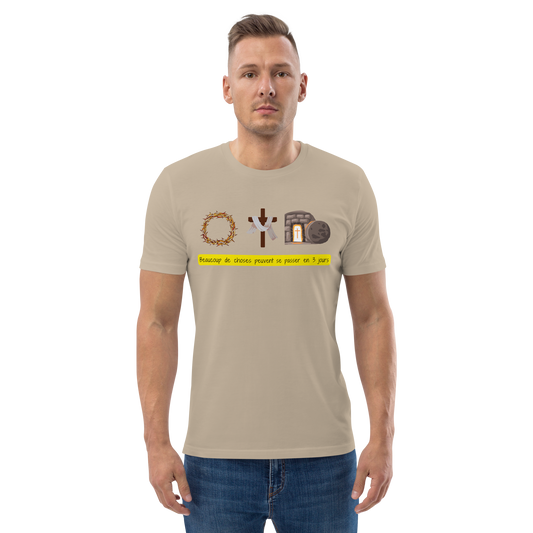 T-shirt chrétien imprimé en coton bio - 3 Days