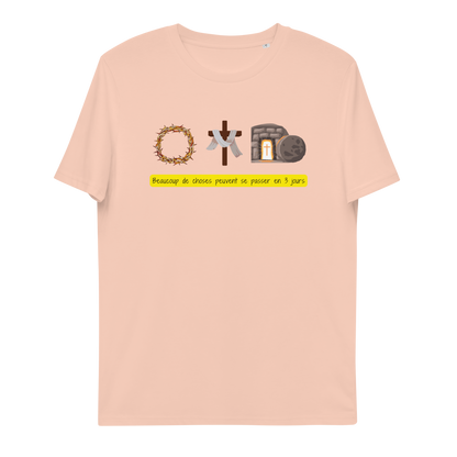 T-shirt chrétien imprimé en coton bio - 3 Days (F)