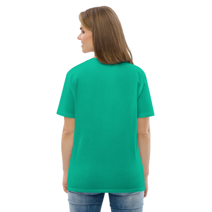 T-shirt chrétien imprimé en coton bio - Cross in hand (F)