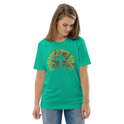 T-shirt chrétien imprimé en coton bio - JESUS (F)
