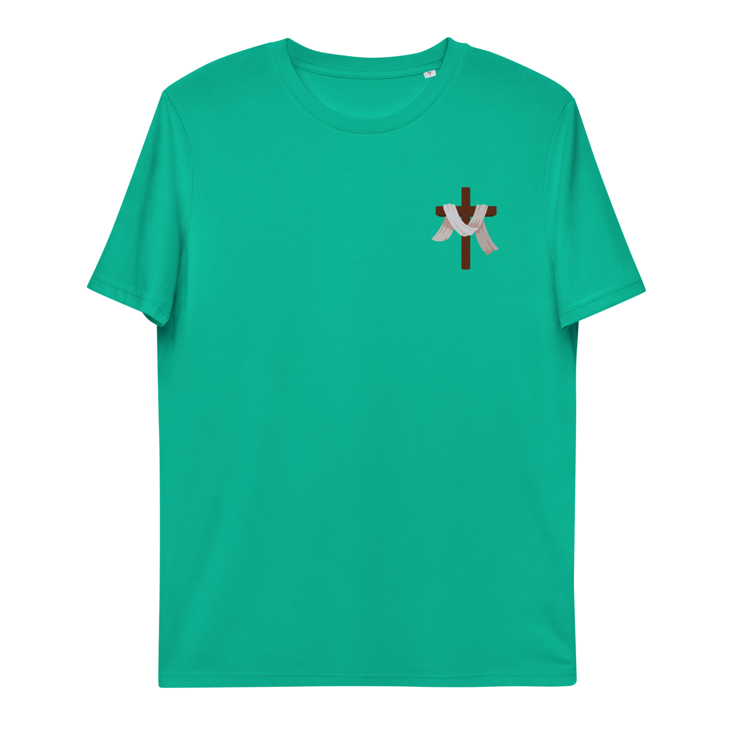 T-shirt chrétien imprimé en coton bio - Cross