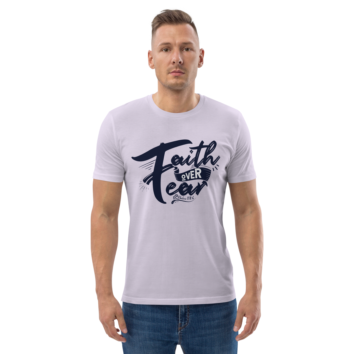 T-shirt chrétien imprimé en coton bio - F.O.F