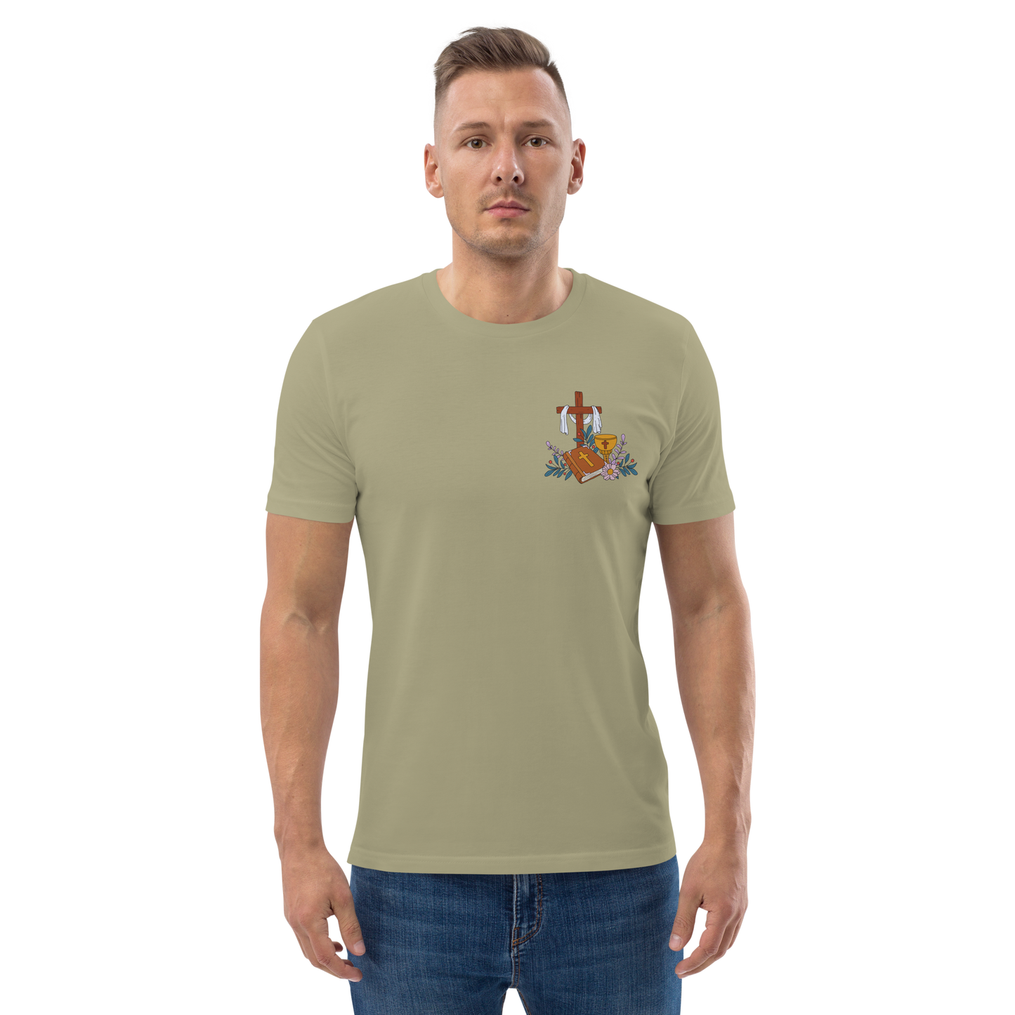 T-shirt chrétien imprimé en coton bio - 3 Piers