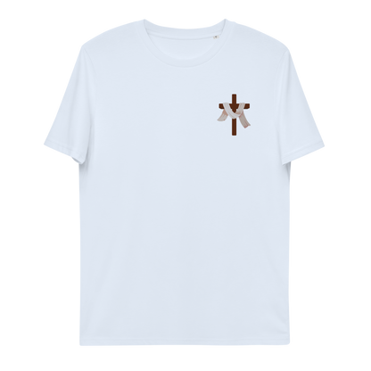 T-shirt chrétien imprimé en coton bio - Cross (F)
