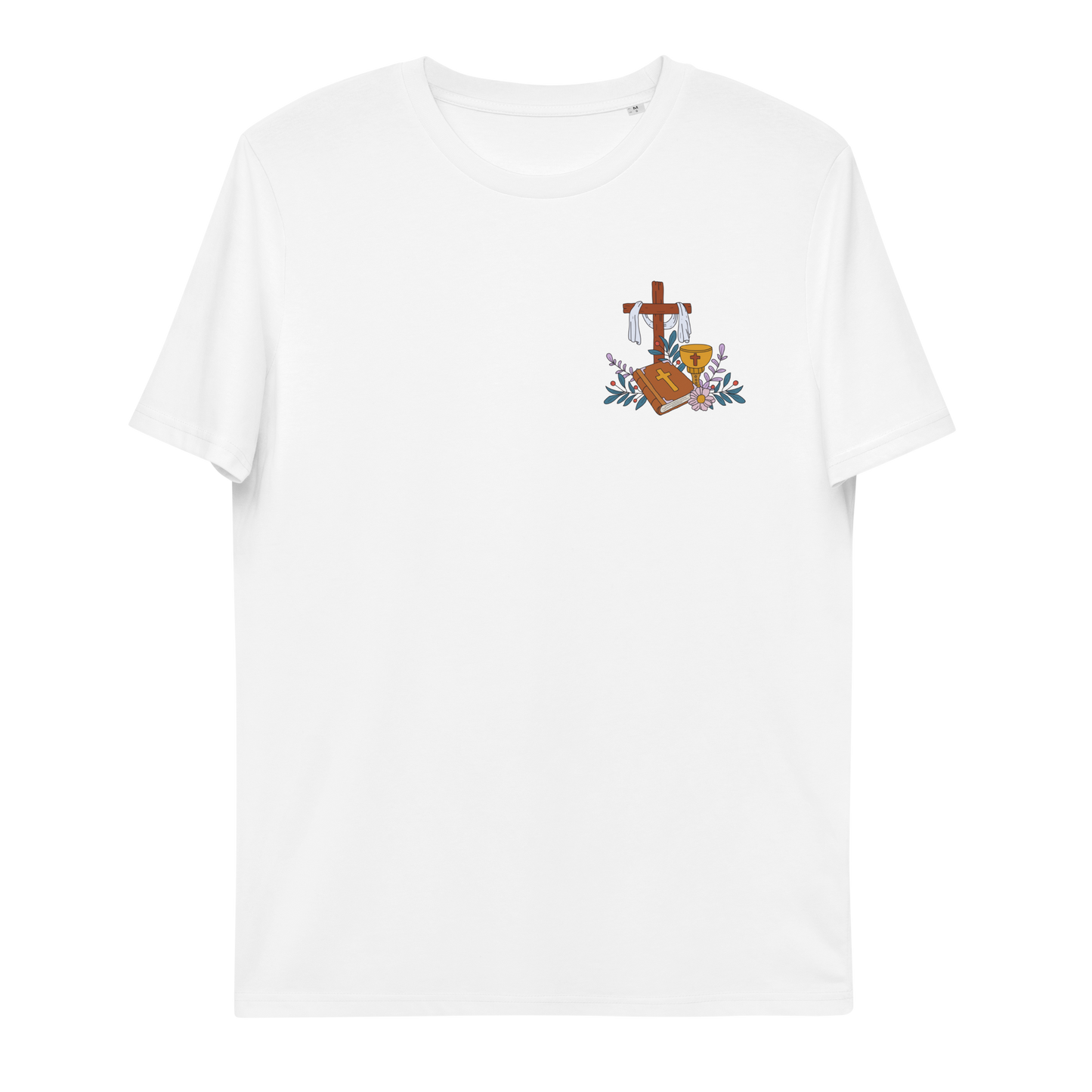 T-shirt chrétien imprimé en coton bio - 3 Piers (F)